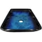 Novatto FRESCA Blue and Black Glass Vessel Bath Sink Set in Matte Black NOHP-G19034MB - alternate 6